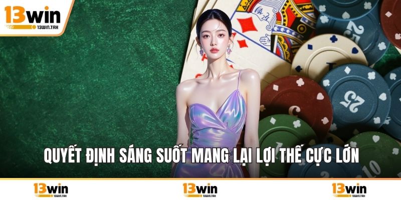 Quyết định sáng suốt mang lại lợi thế cực lớn